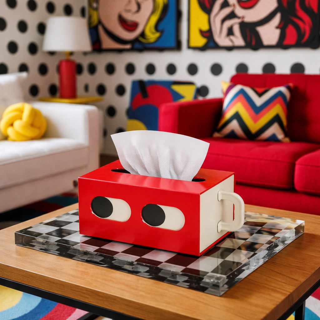 Red Tissue Box