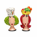 Lola & Nola Kitchen Queens — chef hat and fruit bowl salt and pepper shakers