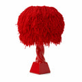 Red Fringe Lamp
