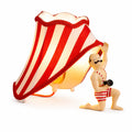 Red Striped Lamp