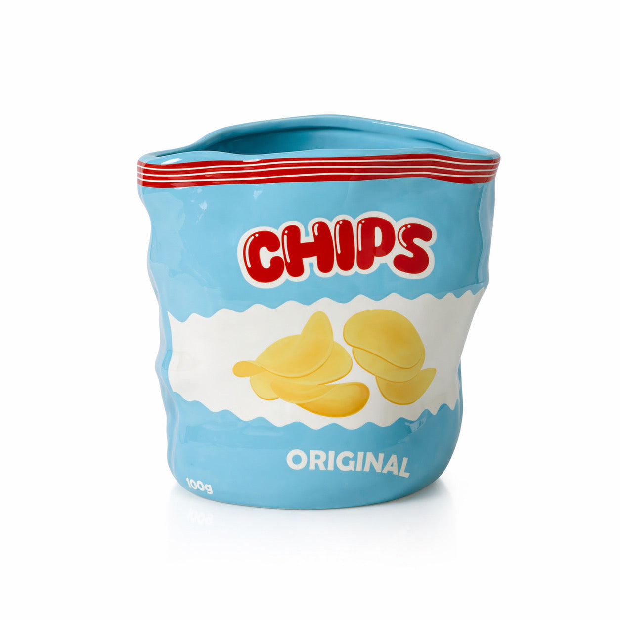 Chips Vase — ceramic chip bag vase