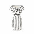 The Bow Dress Vase