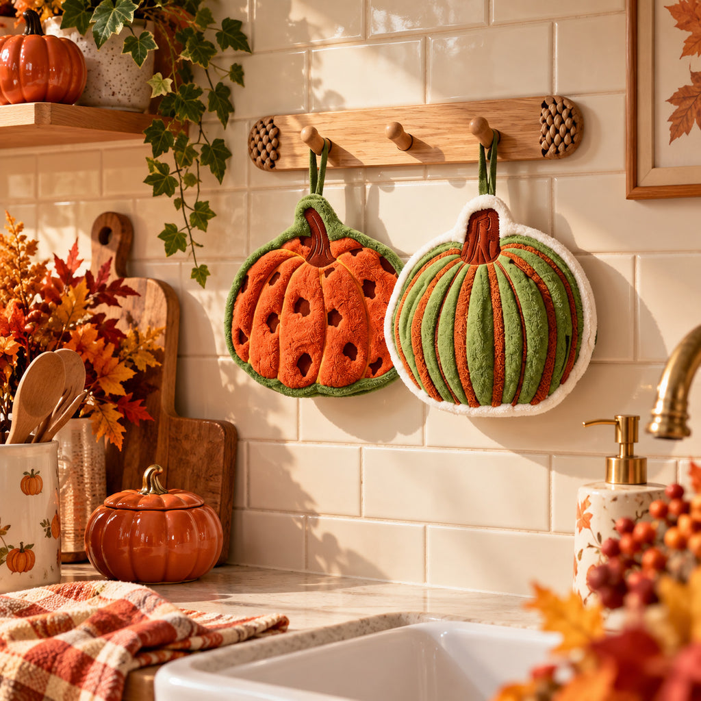 Pumpkin Heat-Protective Towels