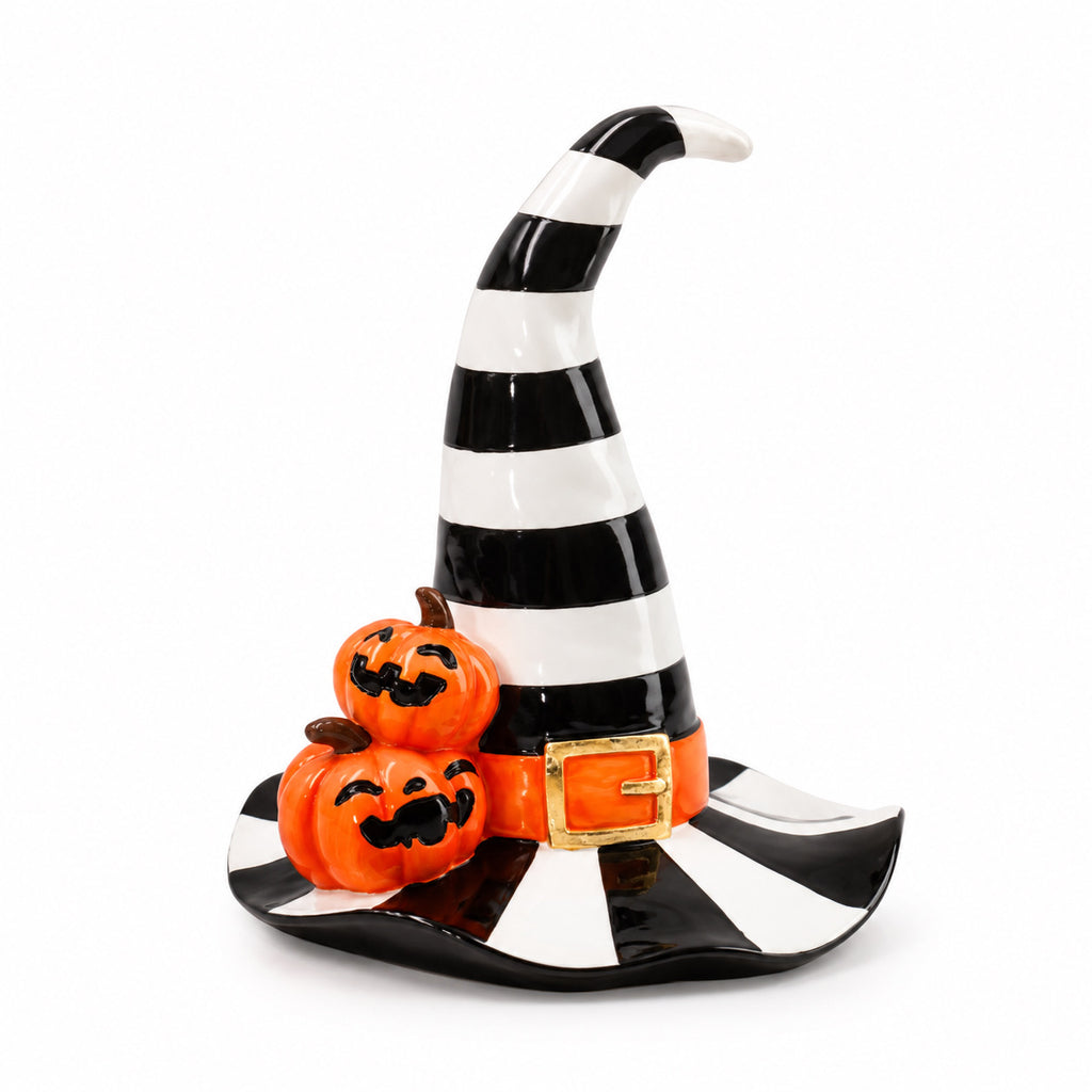 Striped Witch Hat Decor