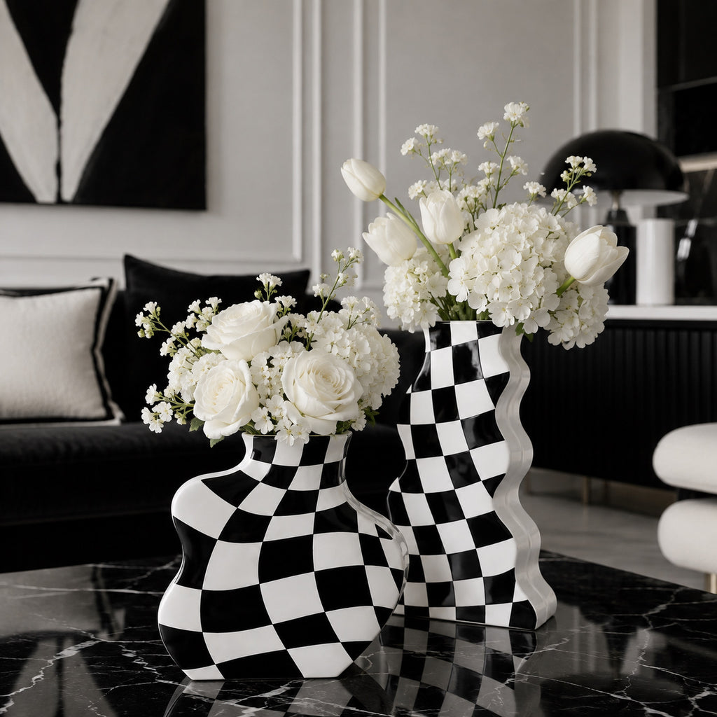 Chess Vases (Set of 2)