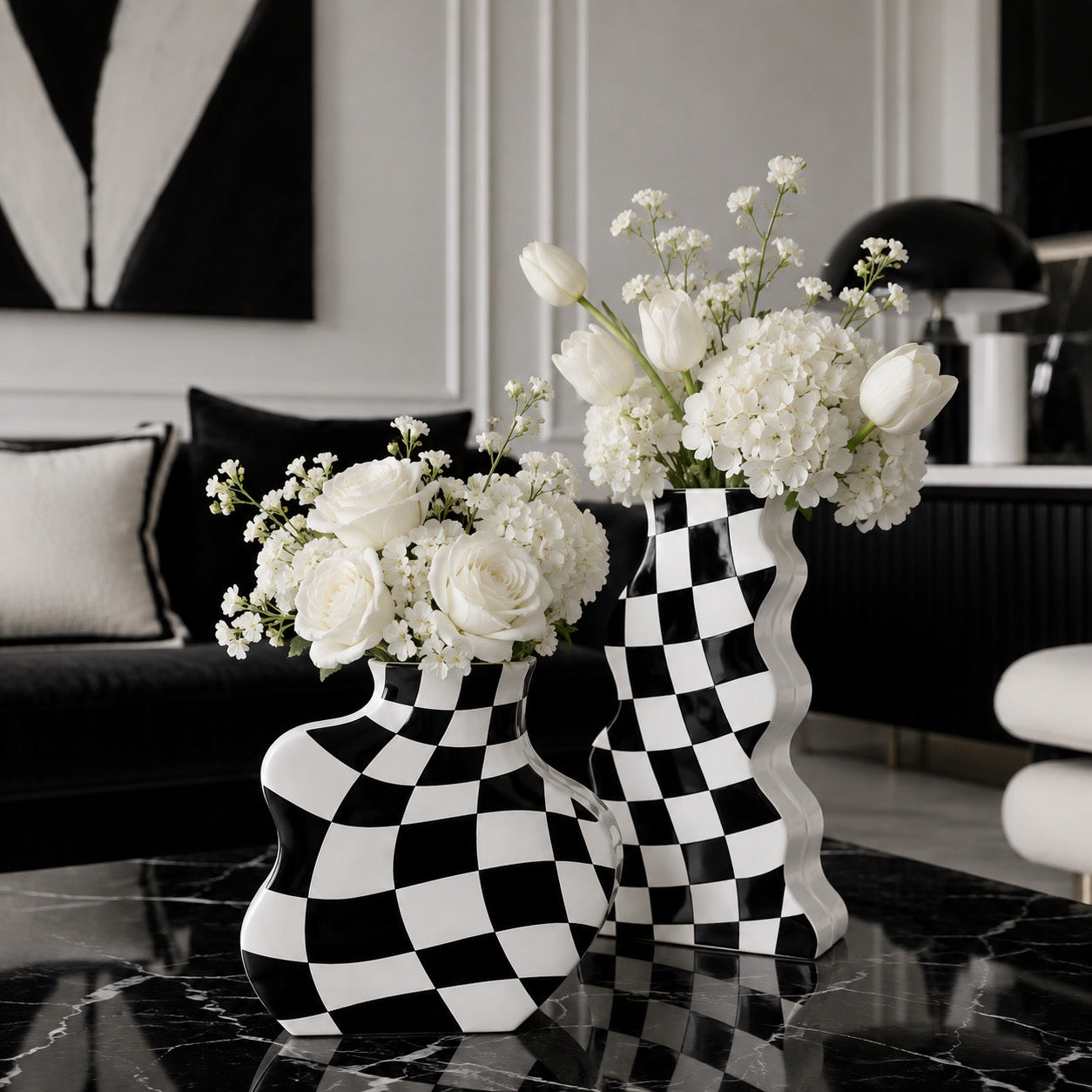 Chess Vases (Set of 2)