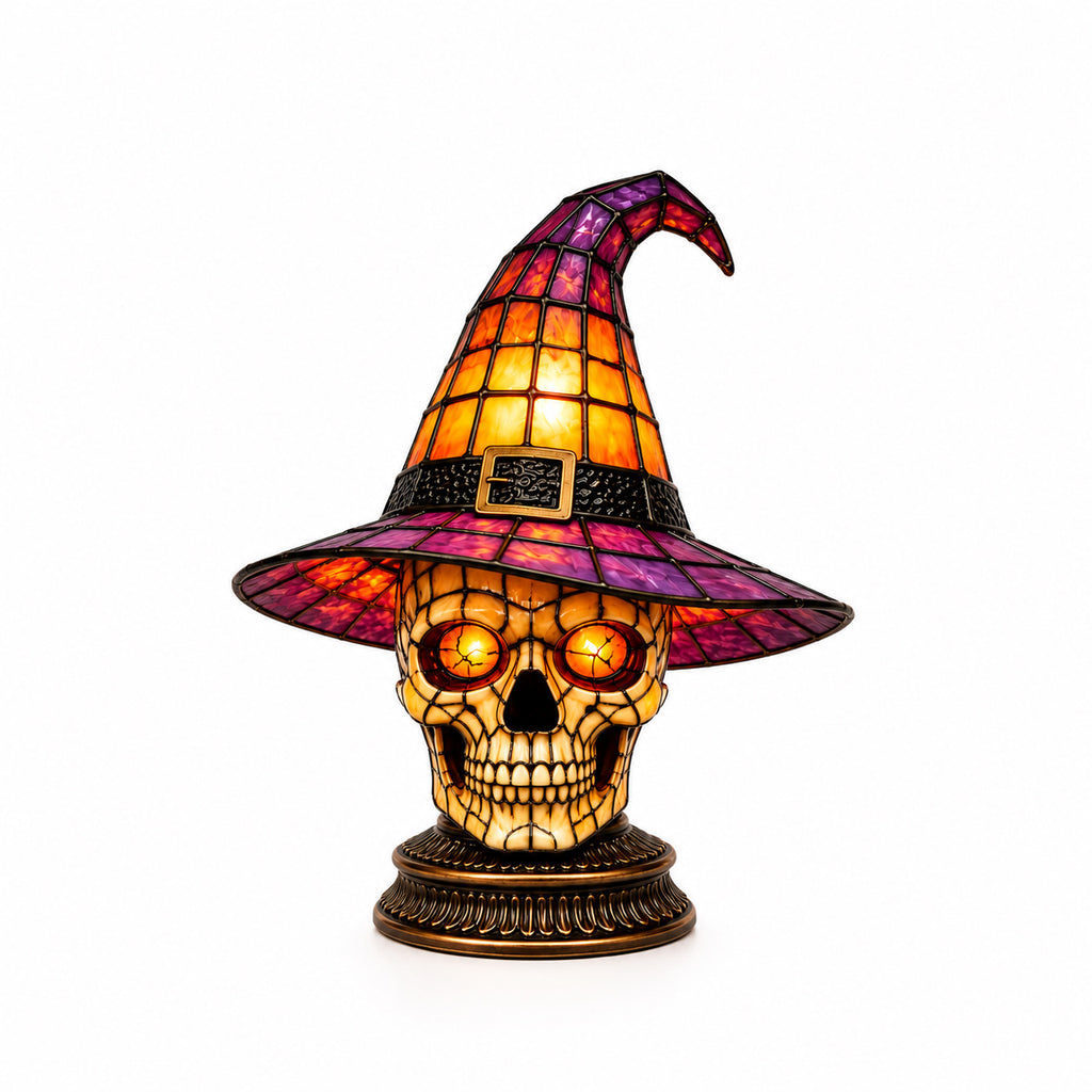Witchy Skull Lamp